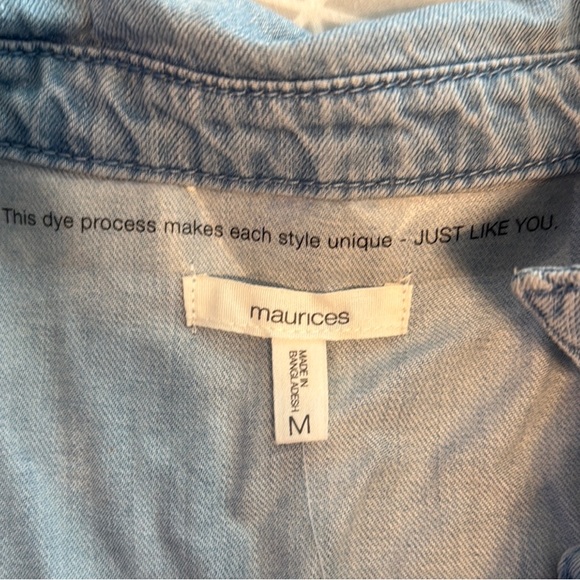 Maurices Denim Button-Down Shirt Dress - NWT - Picture 8 of 11